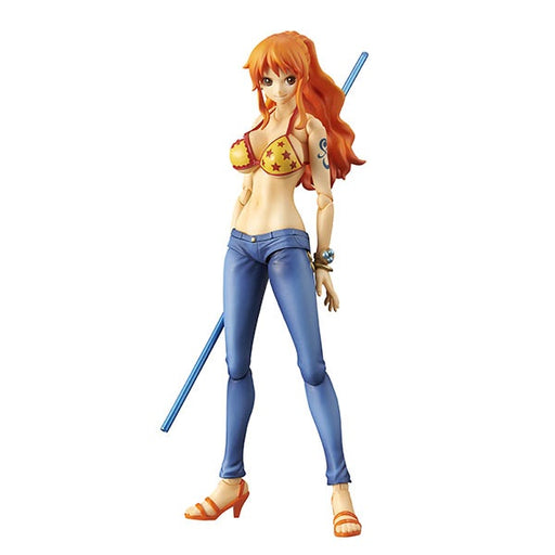 One Piece Nami Punk Hazard Variable Action Heroes Collectible Figure with Staff