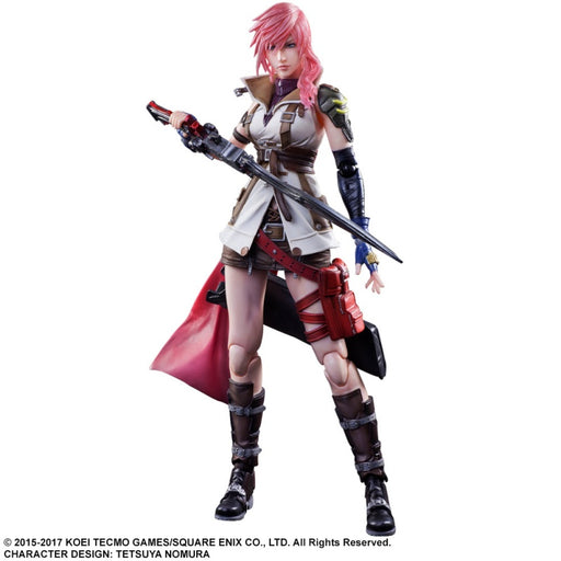 Final Fantasy Lightning Play Arts Kai Collectible Action Figure Front Pose