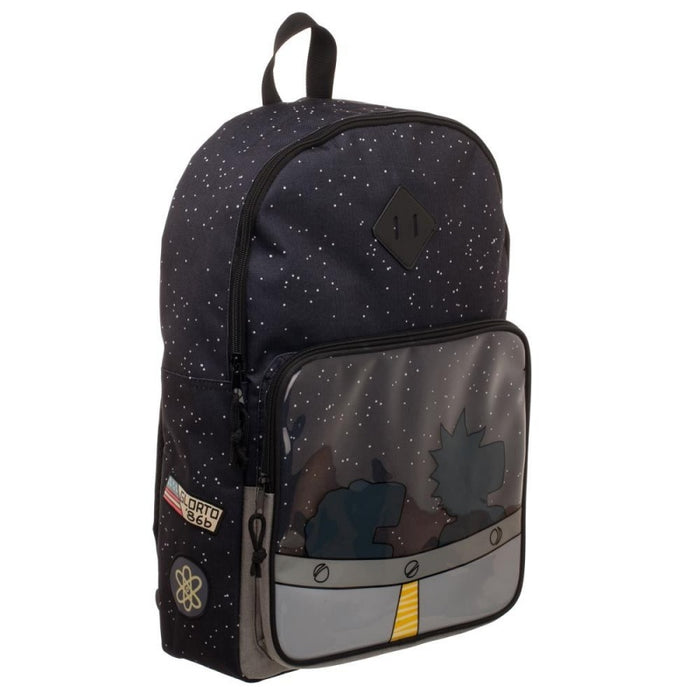 Rick and Morty Space Cruiser Backpack Front Right Angle
