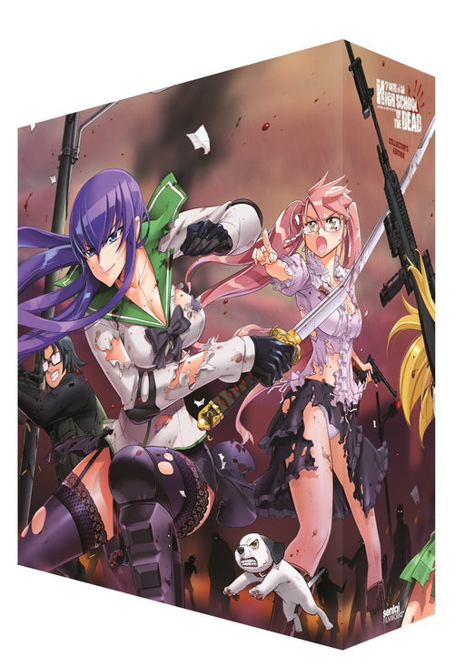 High School of the Dead Collector's Edition Blu-Ray DVD Combo Complete Box Set Back Cover