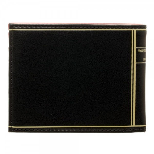 Suicide Squad Silence is Golden Duct Tape is Silver Bifold Wallet Back View