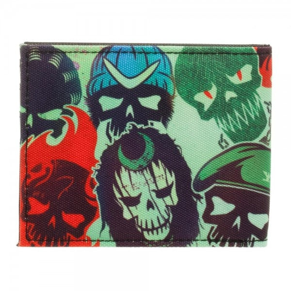 Suicide Squad Skulls Bifold Wallet Back View