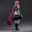 Final Fantasy Lightning Play Arts Kai Collectible Action Figure Back Pose Gray Background