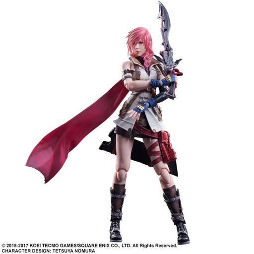 Final Fantasy Lightning Play Arts Kai Collectible Action Figure Arms Crossed