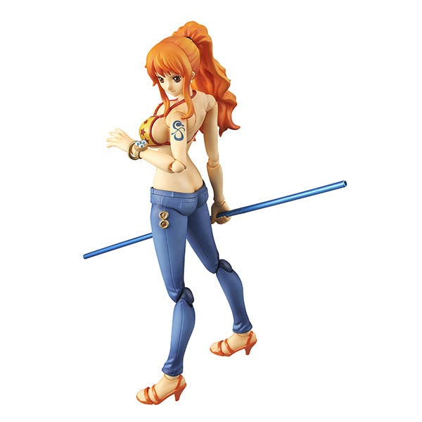 One Piece Nami Punk Hazard Variable Action Heroes Collectible Figure Back Pose with Staff