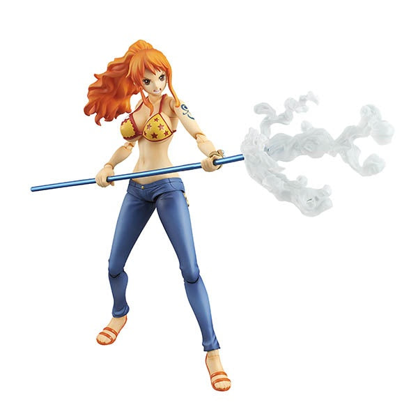 One Piece Nami Punk Hazard Variable Action Heroes Collectible Figure with Wind Elemental Accessory