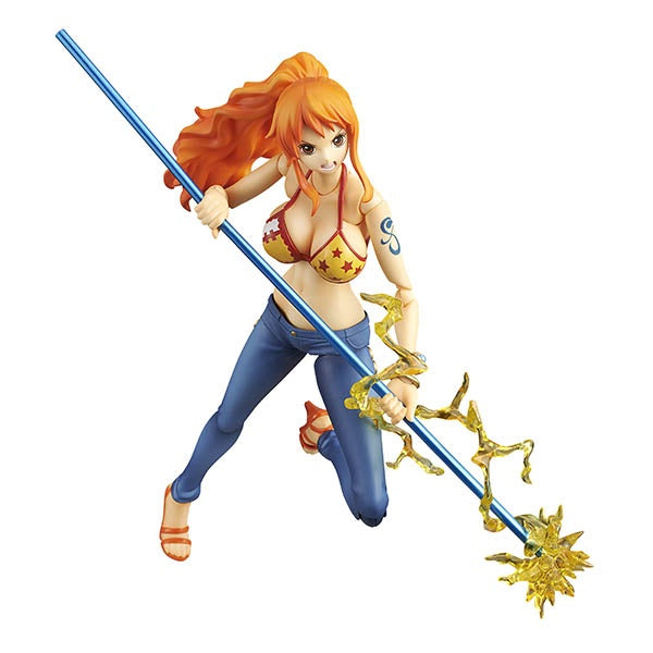 One Piece Nami Punk Hazard Variable Action Heroes Collectible Figure with Electricity Elemental Accessory