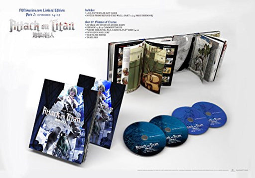 Attack on Titan Limited Edition Part 2 Box Set, 4 Disc, Booklets
