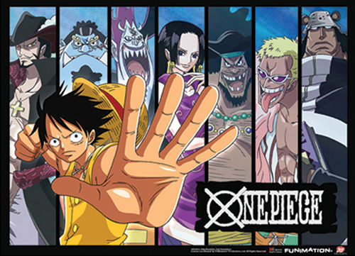 One Piece Luffy and the Seven Warlords of the Sea Wall Scroll