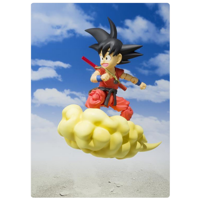 Kid Son Goku Standing on Flying Nimbus Cloud