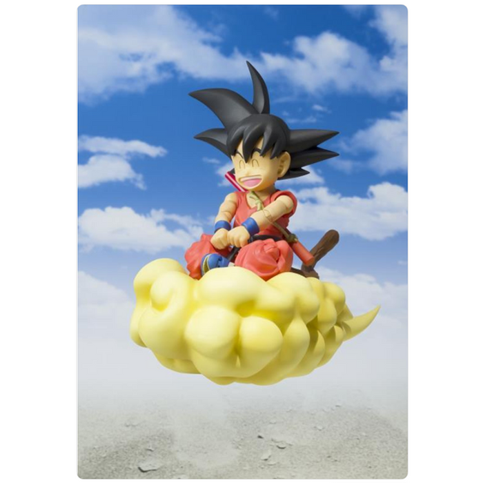 Kid Son Goku Sitting on Flying Nimbus Cloud