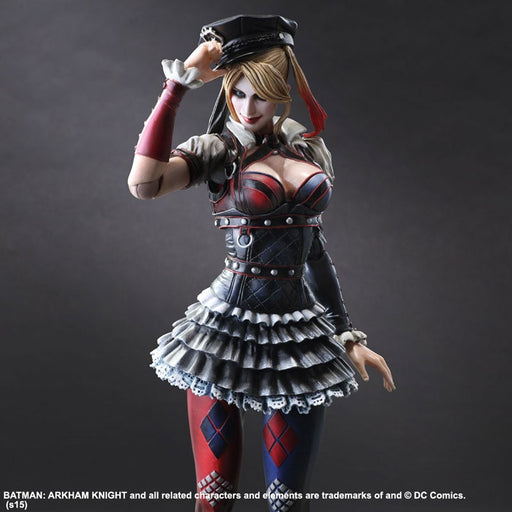 Harley Quinn Play Arts Kai Action Figure Collectible No. 4 with Police Hat
