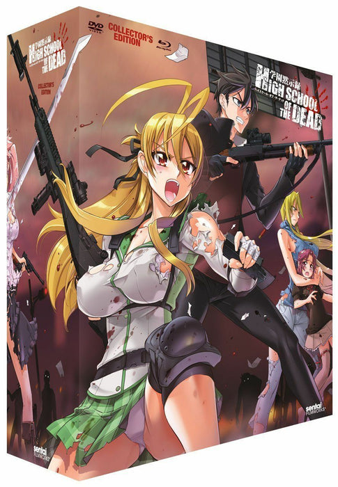 High School of the Dead Collector's Edition Blu-Ray DVD Combo Complete Box Set Front Cover