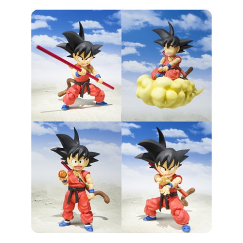 Dragon Ball Kid Son Goku Action Figure Collage of Poses