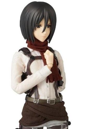 Attack on Titan Mikasa Ackerman No Jacket One Arm in Front One Arm in Back Close Up