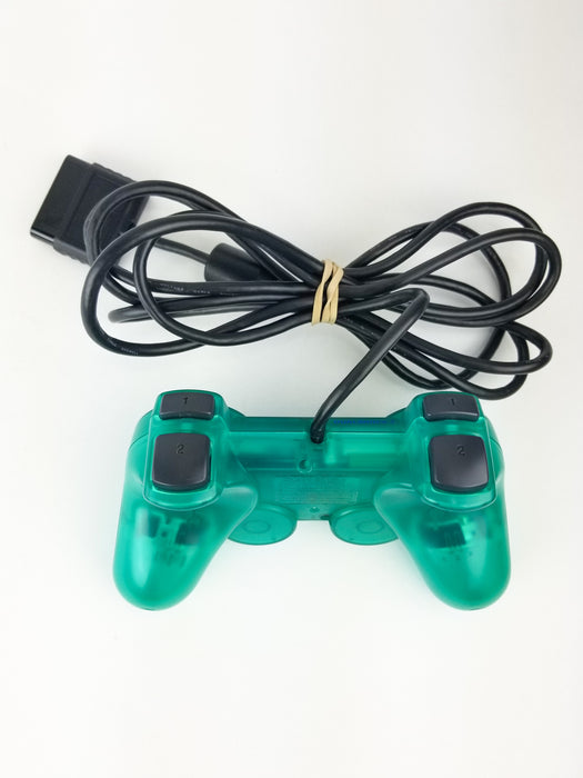 Sony Playstation 2 Emerald Green Dualshock 2 Wired Controller Back