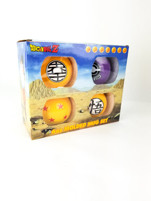 Dragon Ball Z 6oz Molded Mug 4 Piece Set in Box