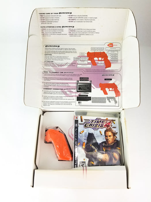 Time Crisis 4 + Guncon3 Playstation 3 Big Box Bundle Inside Box