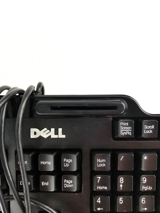 Dell Keyboard Smart Card Reader Close Up