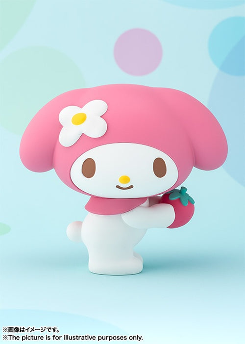 My Melody Pink Figuarts ZERO Figure Facing Right Holding Strawberry