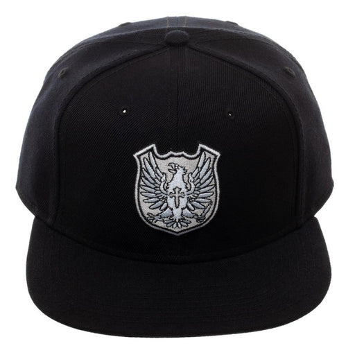Black Clover Silver Eagle Magic Knights Crest Snapback Hat Front