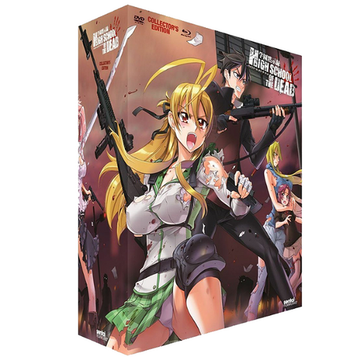 High School of the Dead Collector's Edition Blu-Ray DVD Combo Complete Box Set